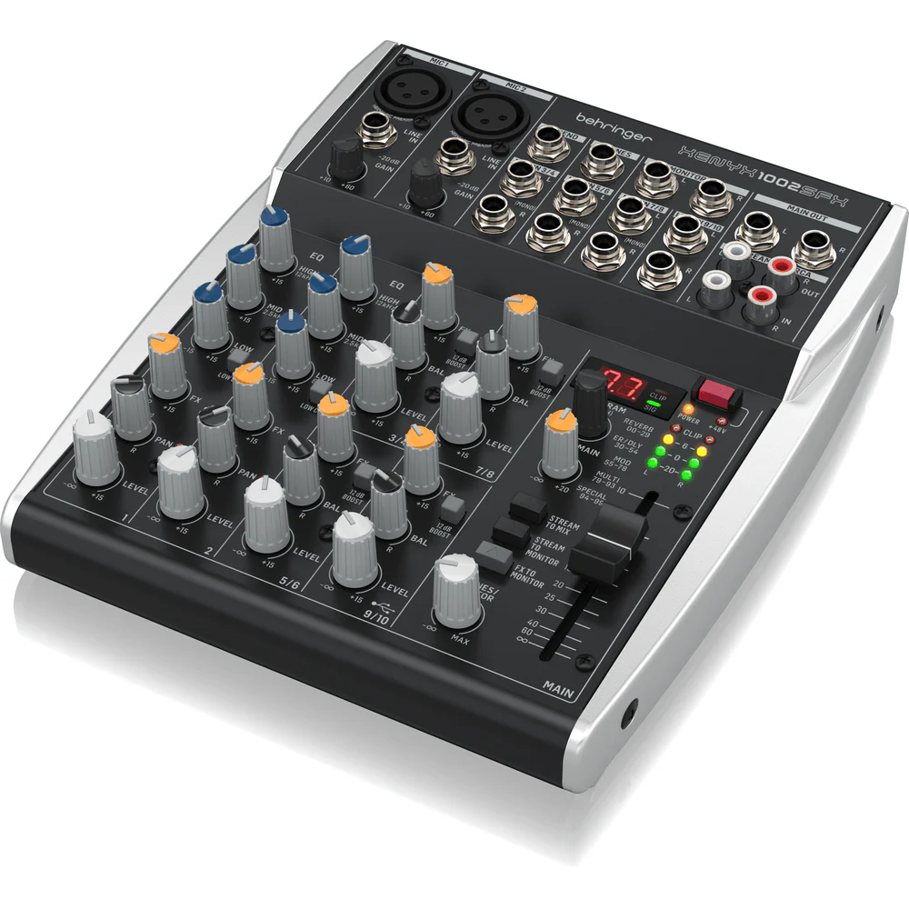 Behringer XENYX 1002SFX 10-Input Mixer with USB & FX
