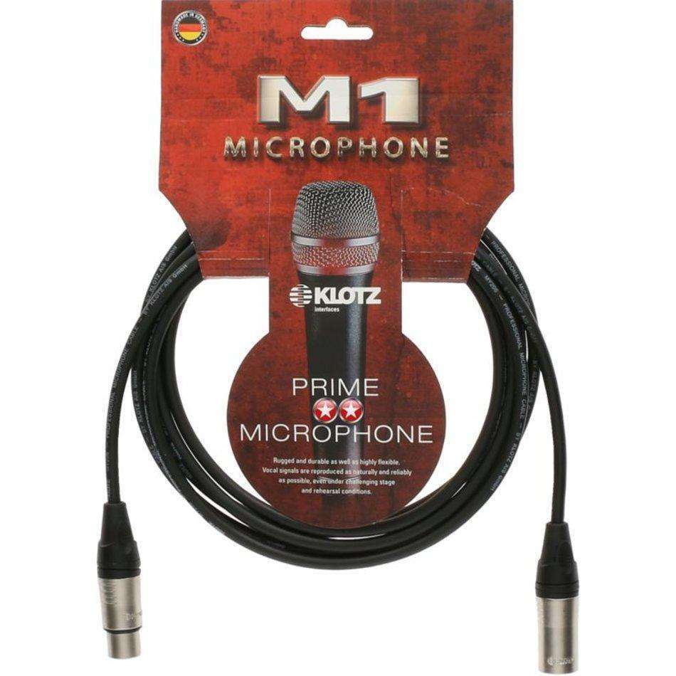 Klotz M1K1FM Series Female to Male XLR Microphone Cable - 0.3, 1, 3, 5 & 10 Metre