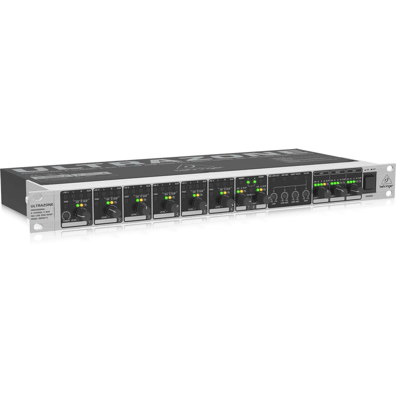 Behringer ULTRAZONE ZMX8210 V2 Professional 8-Channel 3-Bus Mic/Line Zone Mixer