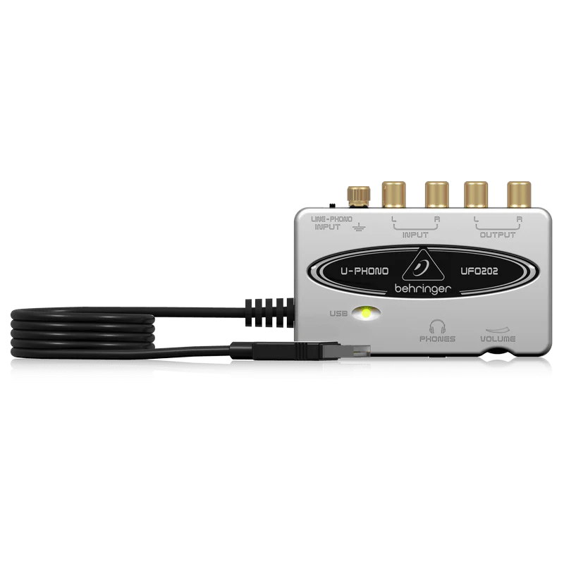 Behringer U-PHONO UFO202 USB/Audio Interface with Built-in Phono Preamp