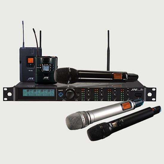 JTS R-4 4 Channel 1RU Wireless Microphone System (638-674MHz)