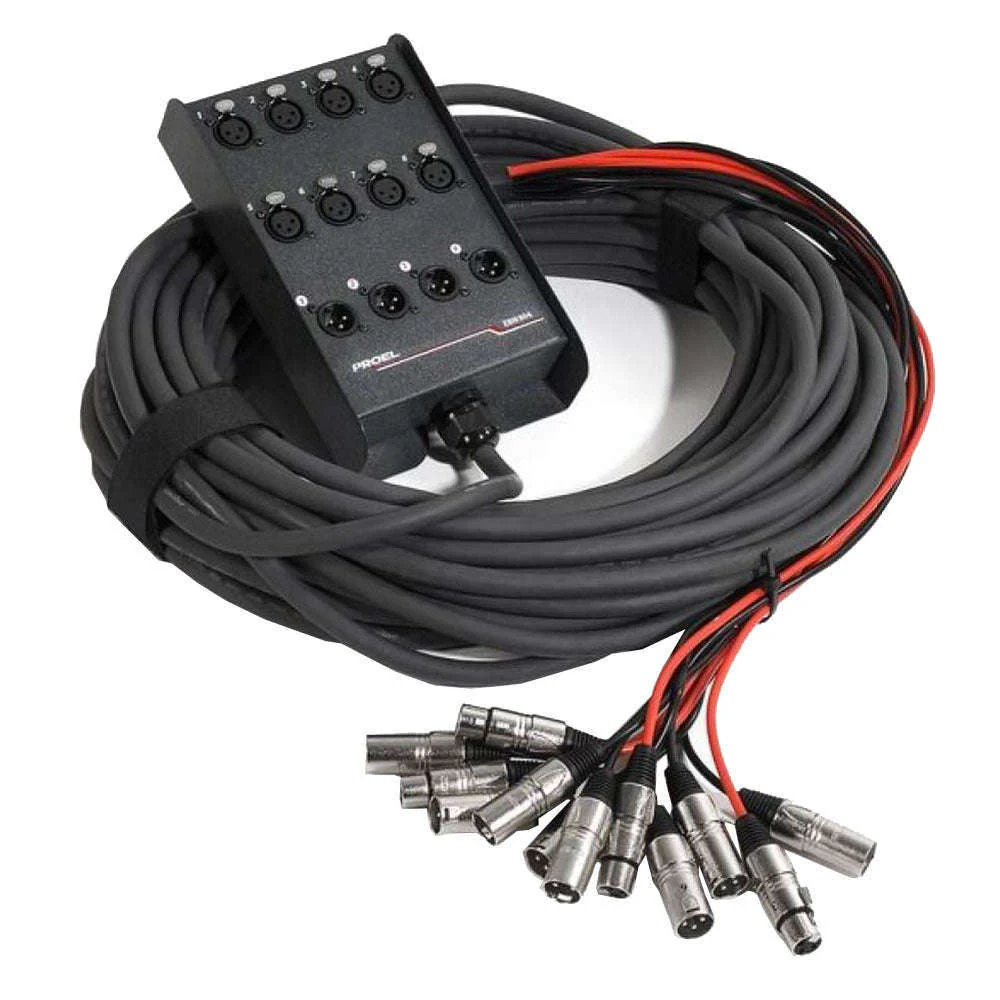 Proel EBN804LU10 8 Send - 4 Return Multicore - 10 Metres