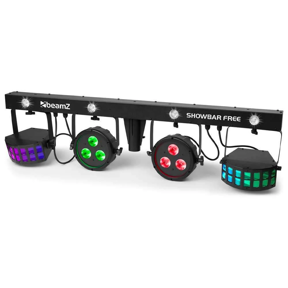 BeamZ SHOWBAR FREE with 2x Par, 2x Derby and Strobe