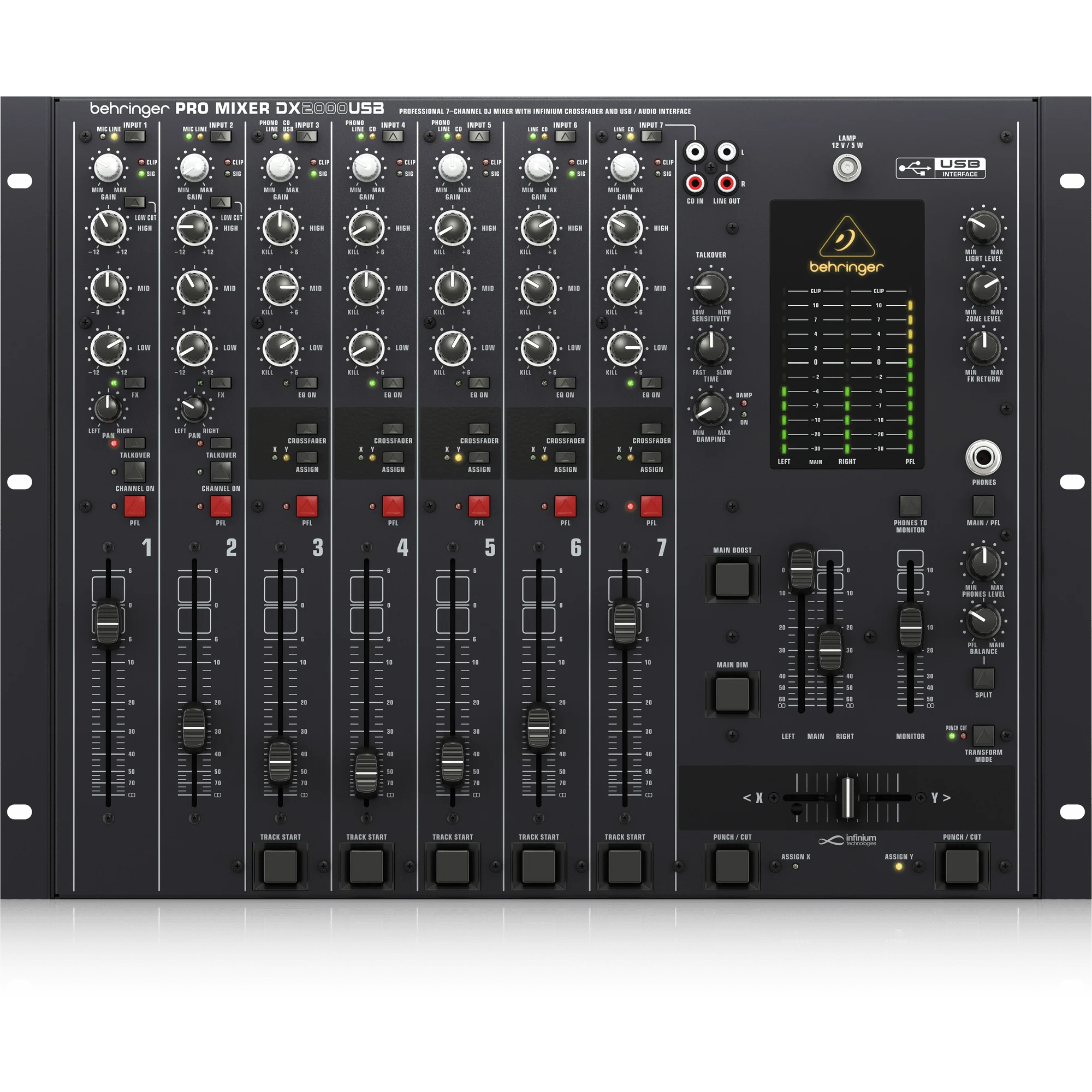 Behringer DX2000USB Professional 7-Channel DJ Mixer