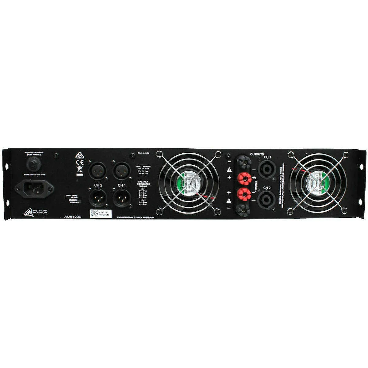 Australian Monitor AMB1200 2x 600Watt Power Amplifier