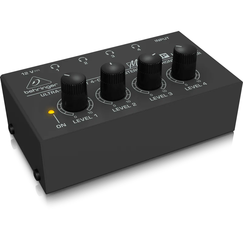 Behringer MICROAMP HA400 Ultra-Compact 4-Channel Stereo Headphone Amplifier
