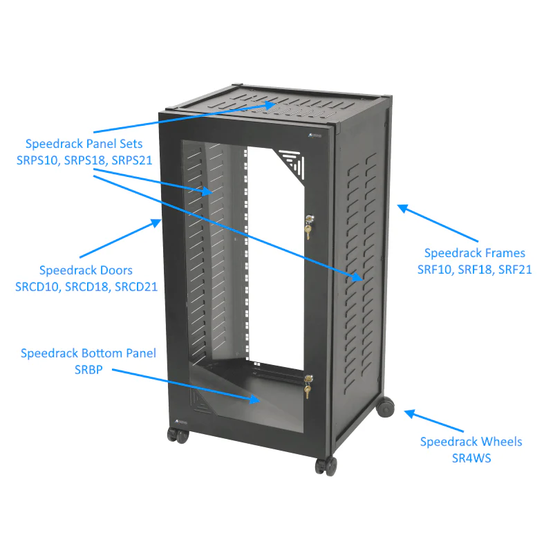Australian Monitor SRF18 18RU Speedrack Frame