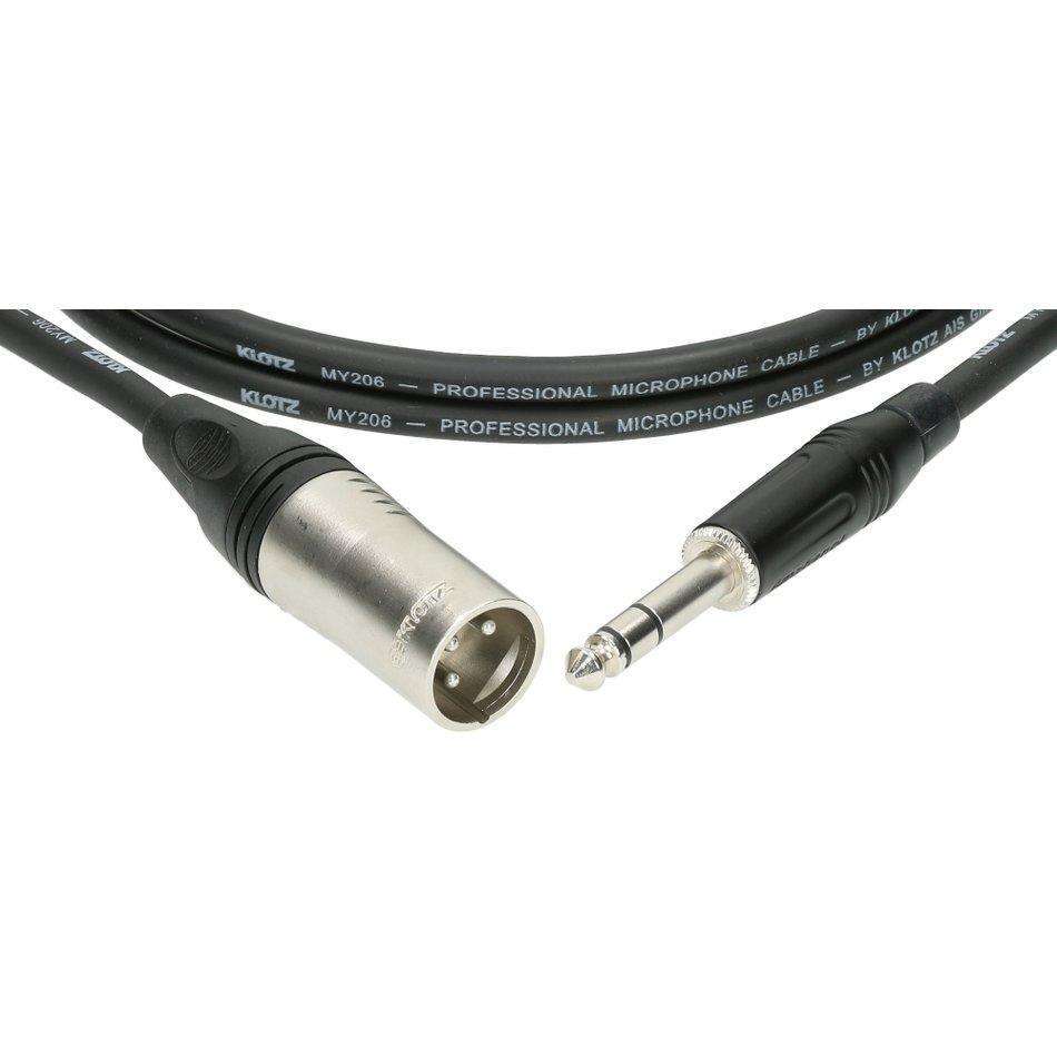 Klotz M1MS1K Male XLR To Balanced Jack Cable with Neutrik Connectors