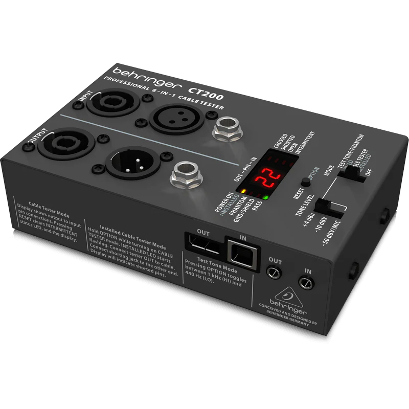 Behringer CT200 8-in-1 Cable Tester