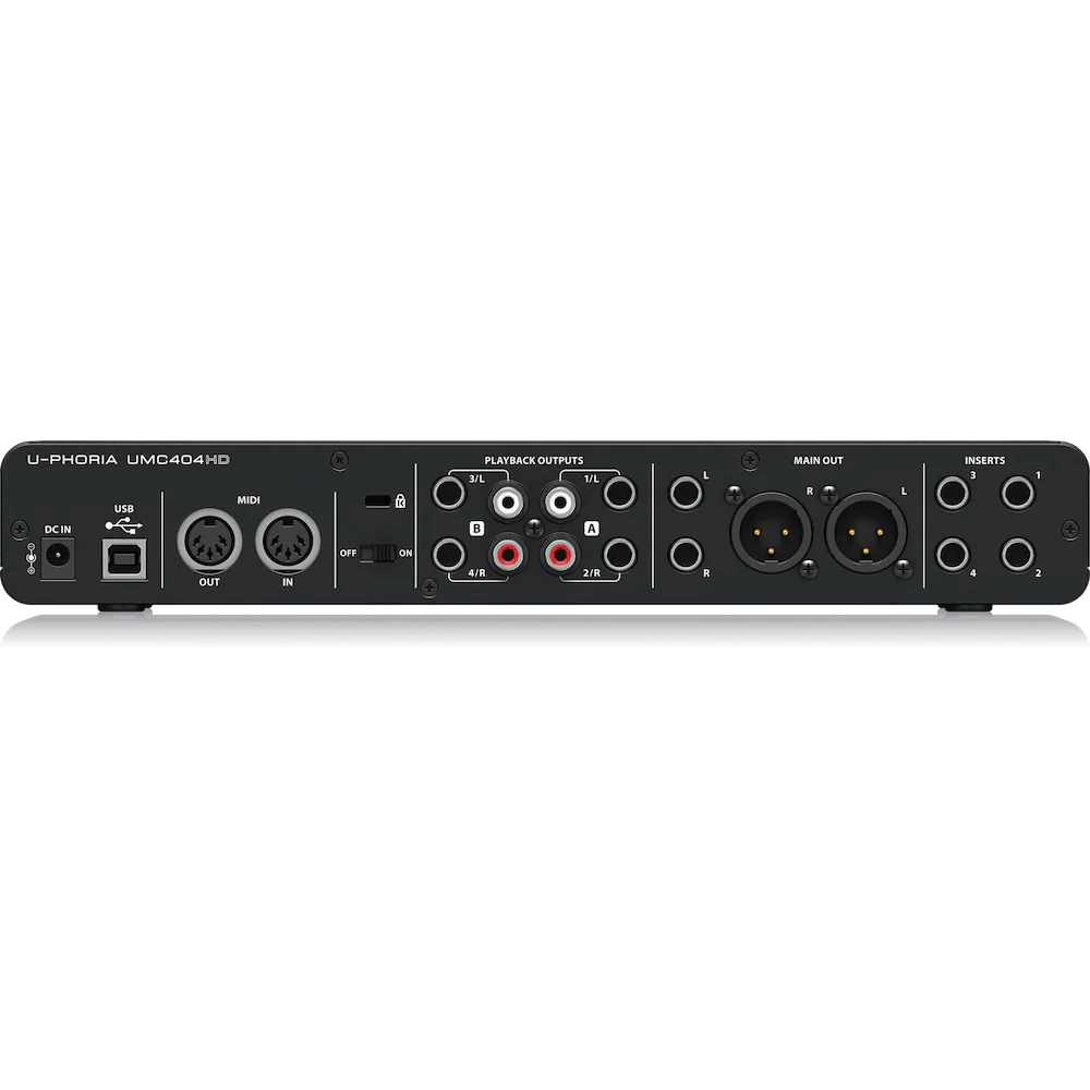 Behringer U-PHORIA UMC404HD 4x4, 24-Bit/192 kHz USB Audio/MIDI Interface
