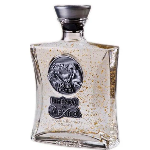 Leyenda De Mexico Gold Flake Blanco Tequila (750ml)