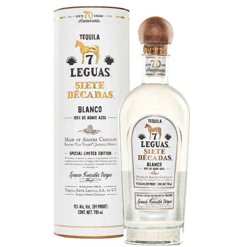 Siete Leguas Siete Decadas Blanco Tequila (750ml)