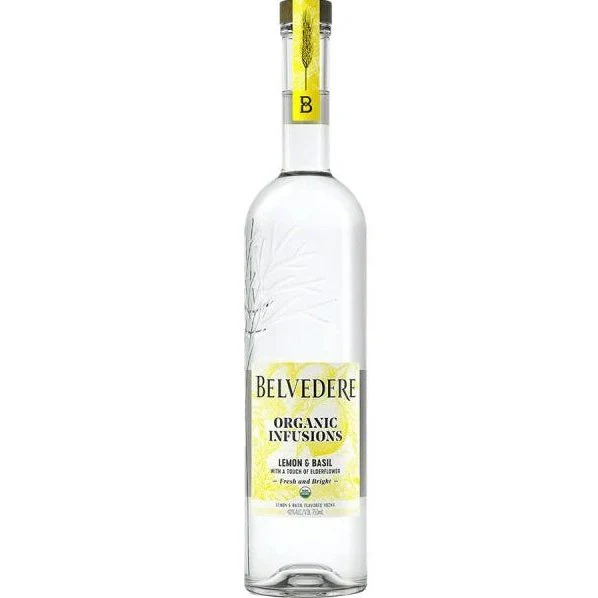 Belvedere Organic Infusions Lemon & Basil Vodka (750ml)