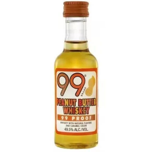 99 Brand Peanut Butter Whiskey Liqueur (12x50ml)