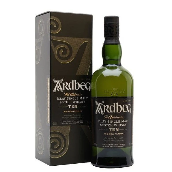 Ardbeg Aged 10 Years - Islay Single Malt Scotch Whisky (750ml)