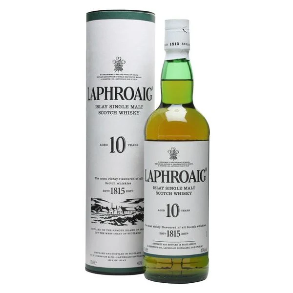 Laphroaig 10 Year old Single Malt Scotch Whisky (750ml)