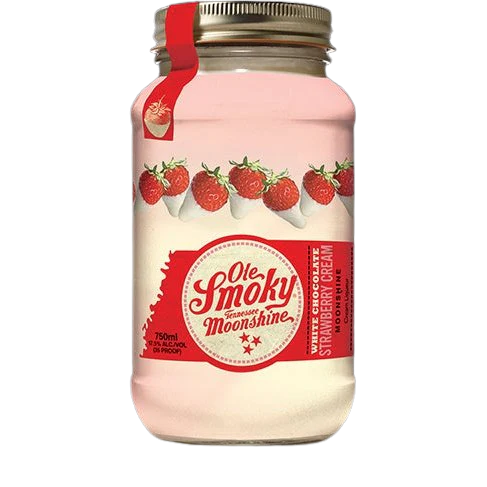 Ole Smoky White Chocolate Strawberry Cream Moonshine (750ml)