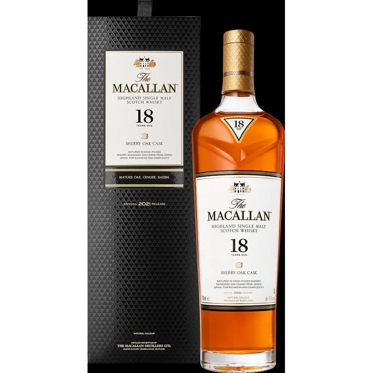 The Macallan Sherry Oak Cask - Aged 18 Years (750ml)