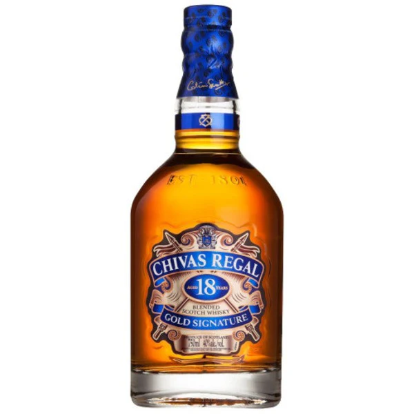Chivas Regal Gold Signature Blended Scotch Whisky - Aged 18 Years (750ml)