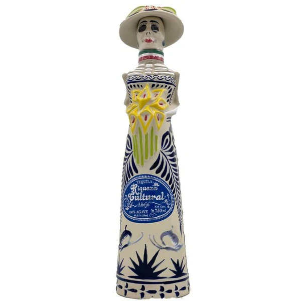 Riqueza Cultural Catrina Ceramica Anejo Tequila (750ml)