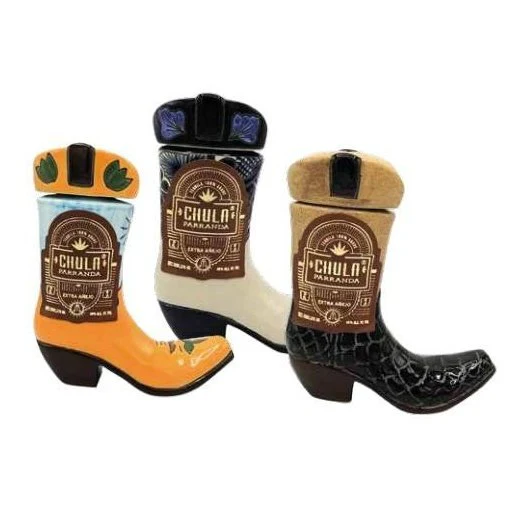 Chula Parranda Anejo Tequila Ceramic Boot (375ml)