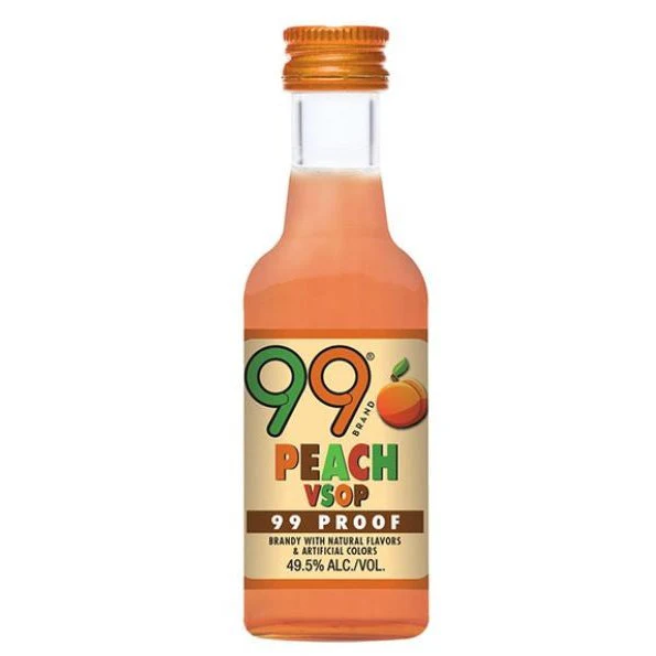 99 Brand Peach VSOP Liqueur (12x50ml)