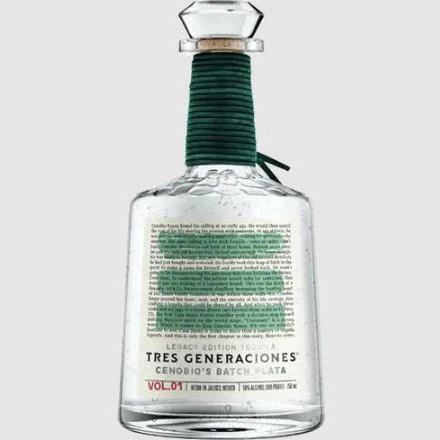 Tres Generaciones Vol. 01 Legacy Edition Genobio's Batch Plata Tequila (750ml)
