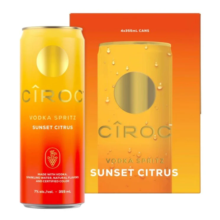 Ciroc Vodka Spritz Sunset Citrus (4x355ml)