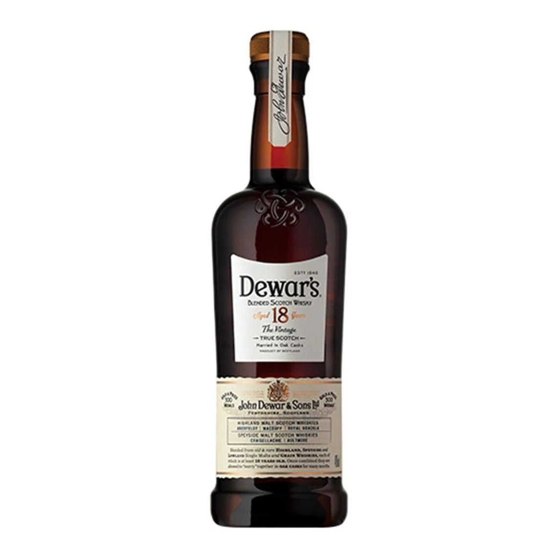 Dewar's 18 Year Blended Scotch Whisky (750ml)