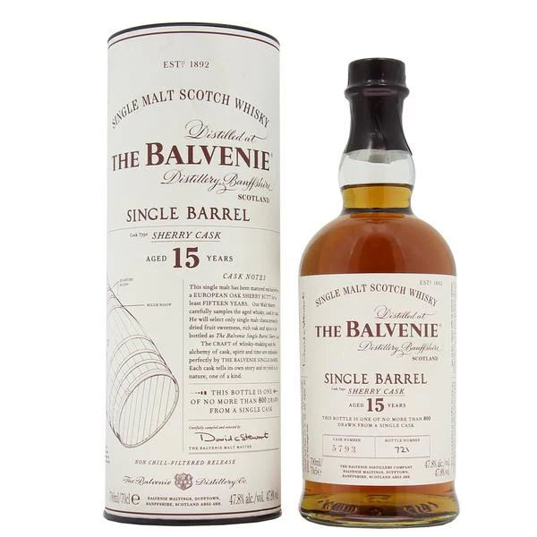 The Balvenie 15 Year Old Single Barrel Sherry Cask (750ml)