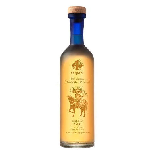 4 Copas Organic Anejo Tequila (750ml)