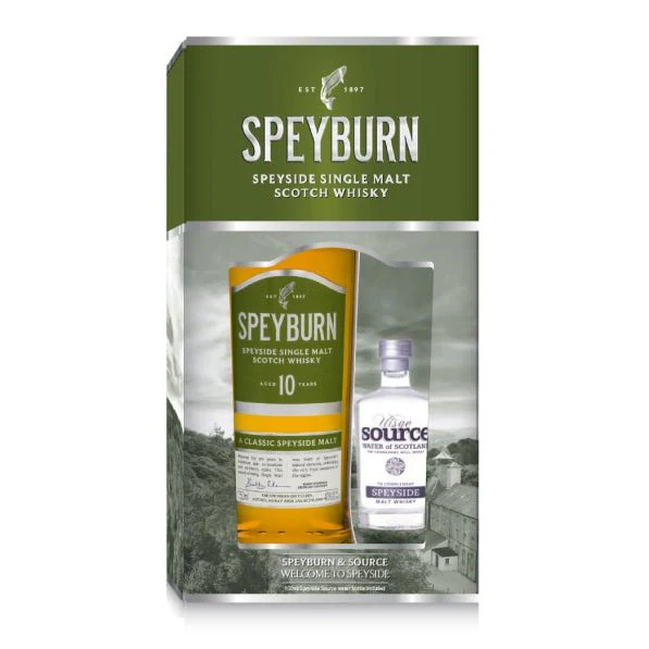 Speyburn 10 Year Single Malt Scotch Whisky Gift Set (750ml)