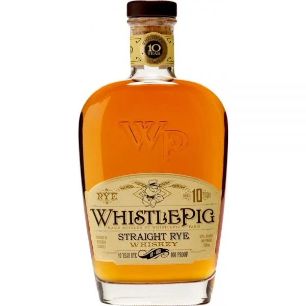 WhistlePig Aged 10 Years Straight Rye Whiskey (750ml)