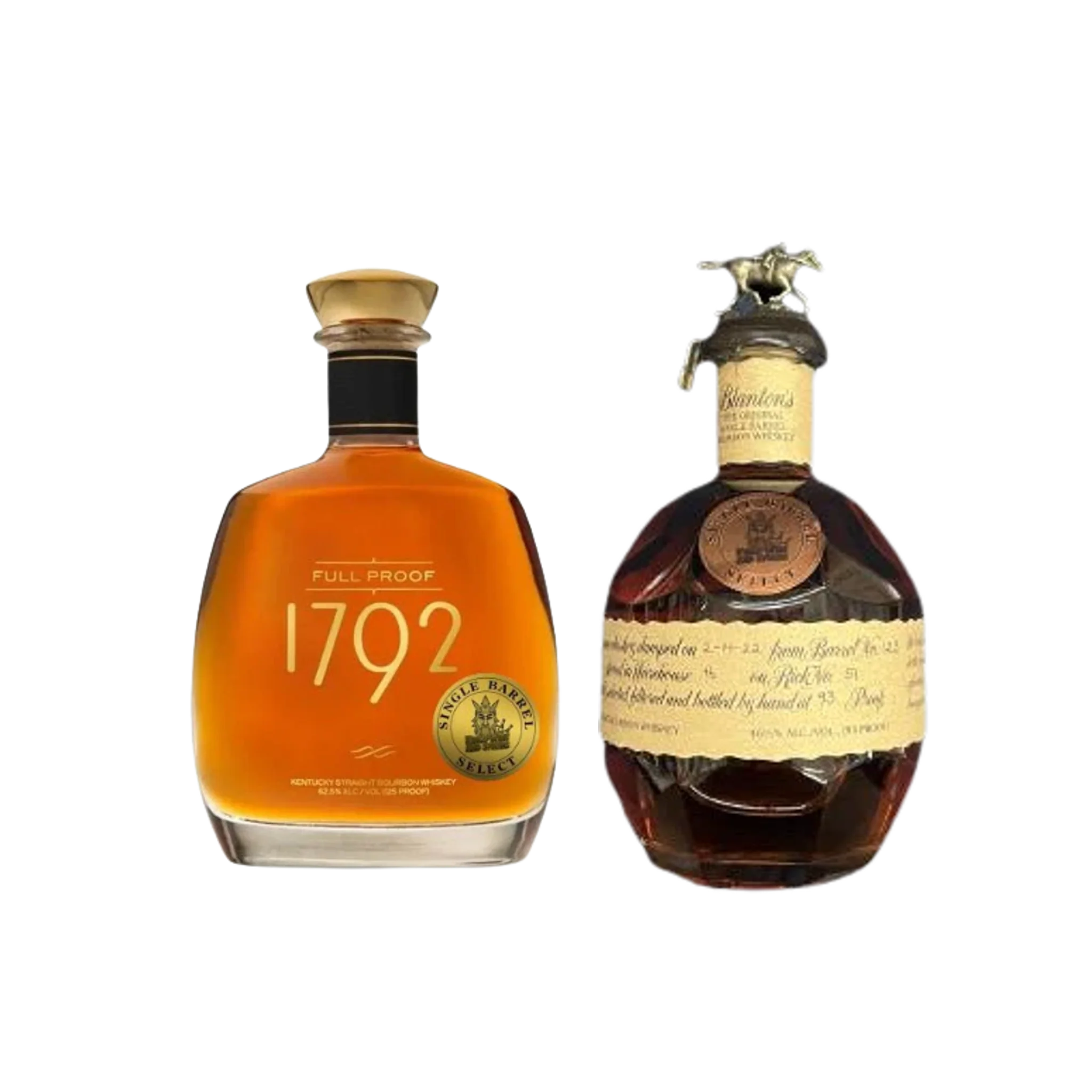 K.W.S Limited Edition Blanton's Single Barrel & 1792 Full Proof Bundle (750ml)