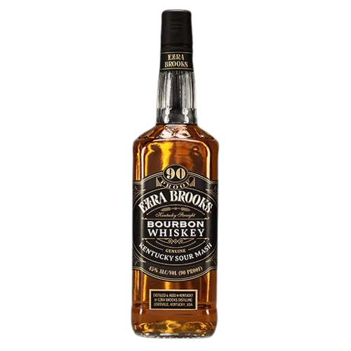 Ezra Brooks 90 Proof Sour Mash Bourbon Whiskey (750ml)