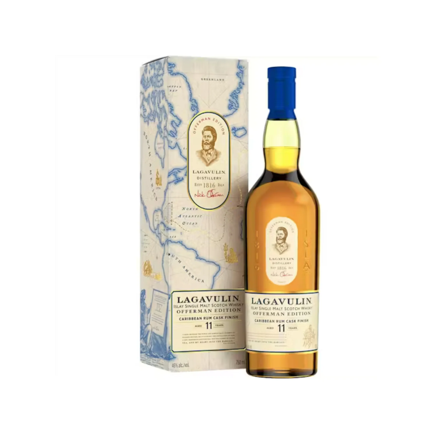 Lagavulin Offerman Edition Caribbean Rum Cask Finish Aged 11 Years Scotch Whisky 750ml