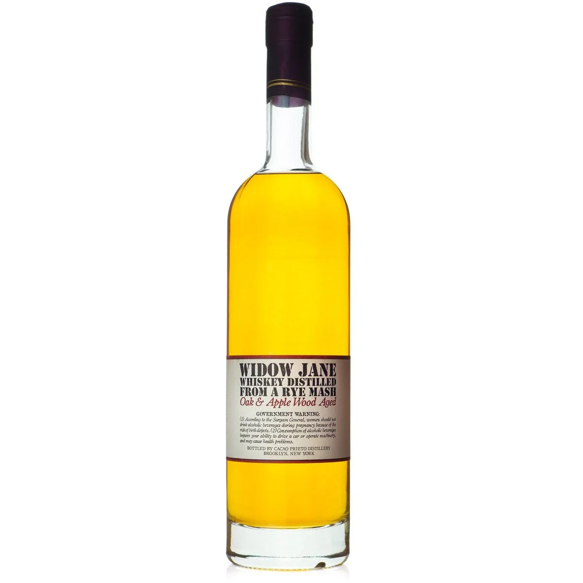 Widow Jane Oak & Apple Wood Aged Rye Mash Whiskey (750ml)