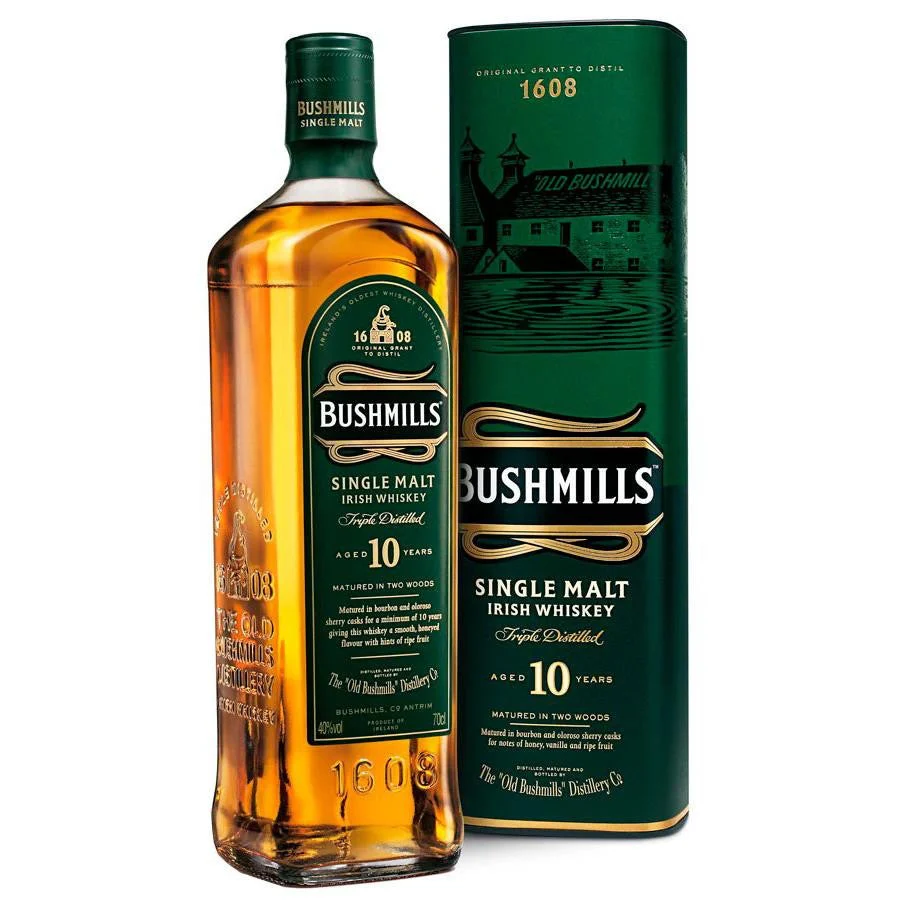 Bushmills 10 Year Old Single Malt Irish Whiskey (750ml)