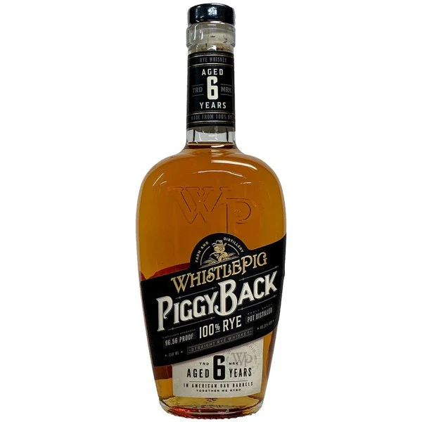 WhistlePig Piggyback Aged 6 Years Rye Whiskey (750ml)