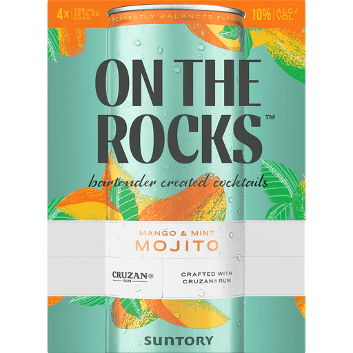 On The Rocks Mango & Mint Mojito (4x355ml)
