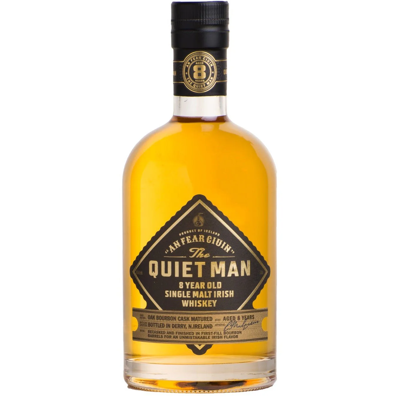 The Quiet Man 8 Year Old Single Malt Irish Whiskey (750ml)