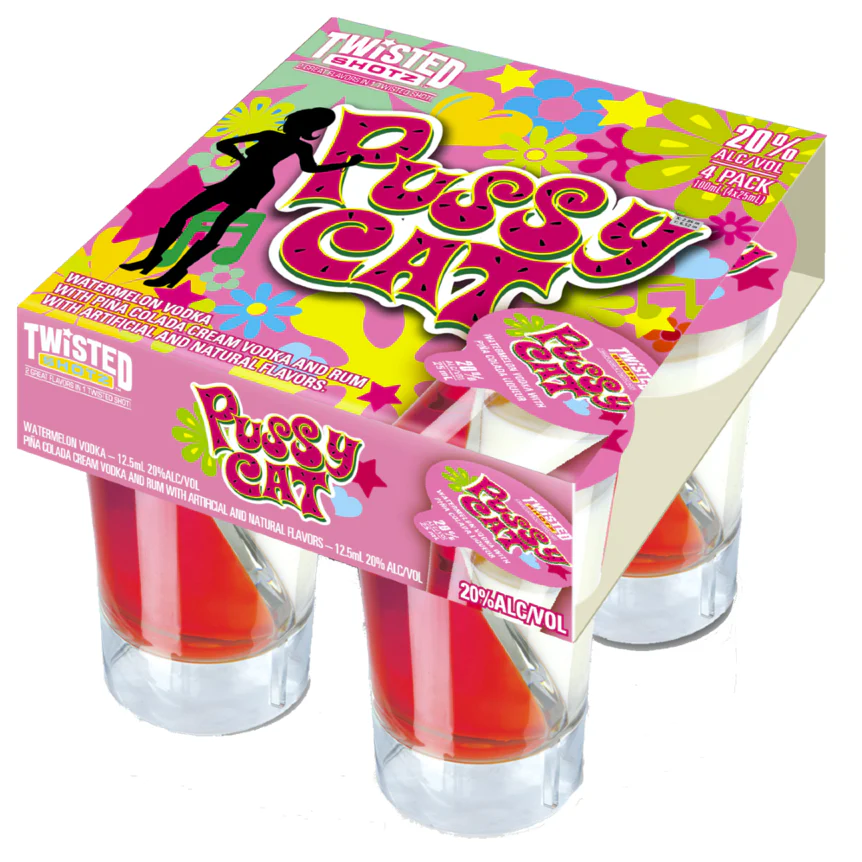 Twisted Shotz Pussy Cat (4pk)