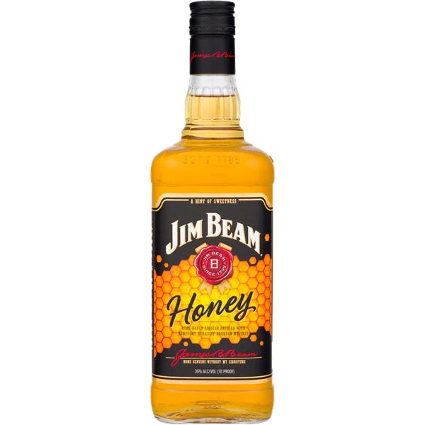 Jim Beam Honey Bourbon Whiskey (1.75L)