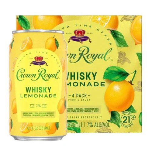 Crown Royal Whisky Lemonade 4-pack (4x12oz)