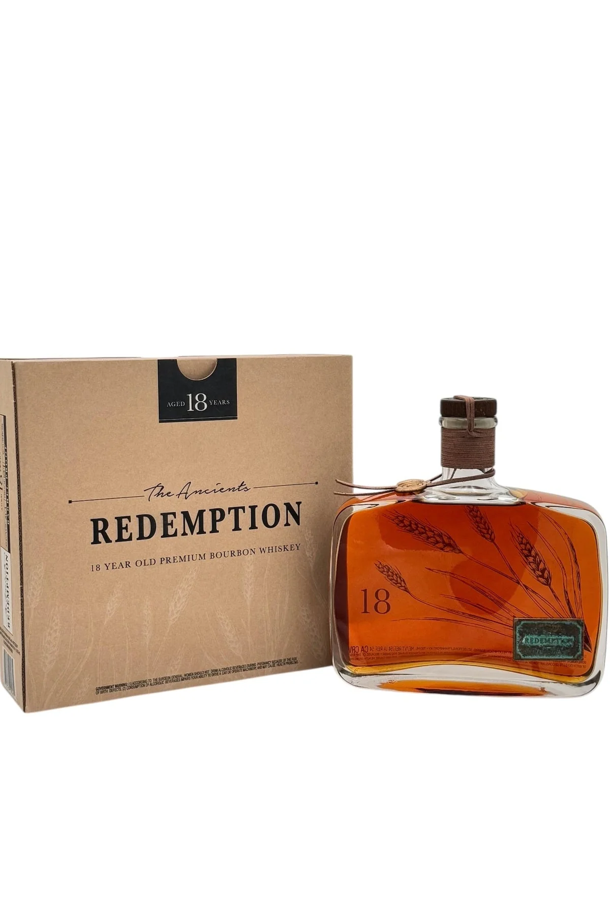 Redemption The Ancients Old Premium Bourbon Whiskey Barrel Proof 18 Year 750ml