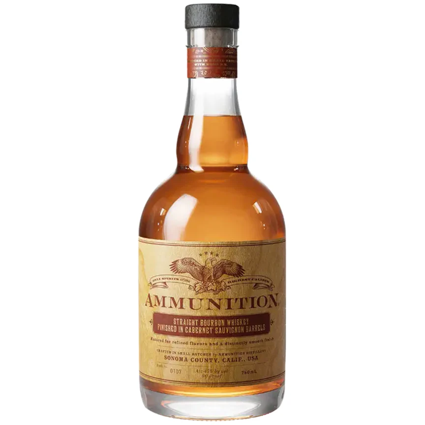 Ammunition Straight Bourbon Whiskey Finished in Cabernet Sauvignon Barrels (750ml)