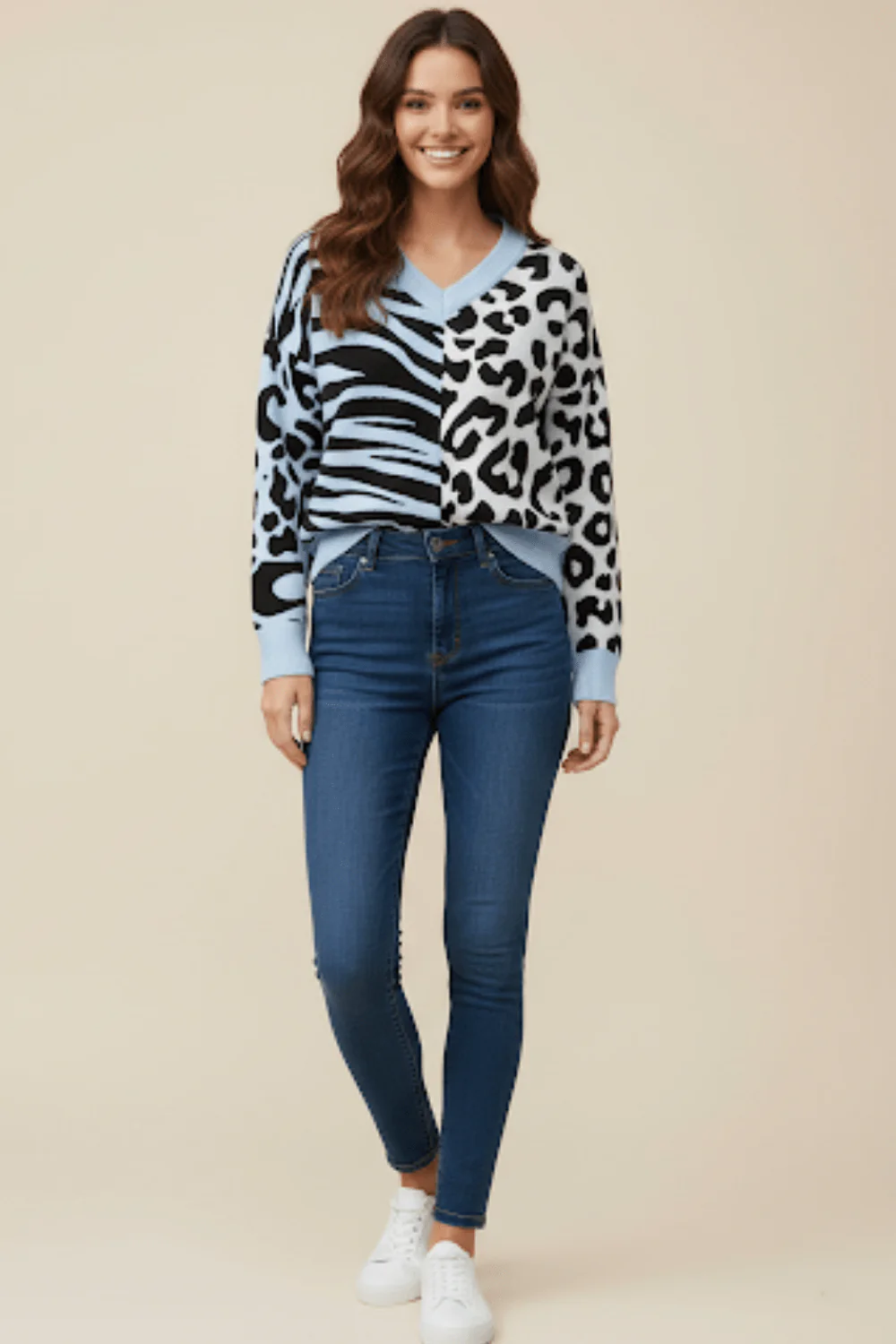 Pull �� imprim�� z��bre et l��opard - un style audacieux et moderne - MAX FOR ME