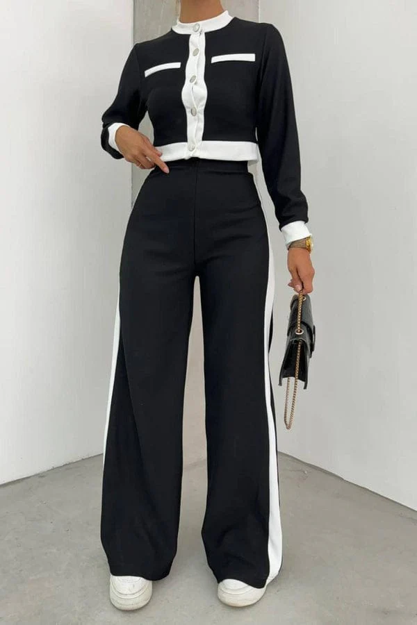 Ensemble 2 pi��ces blazer et pantalon 2 thon - style pull