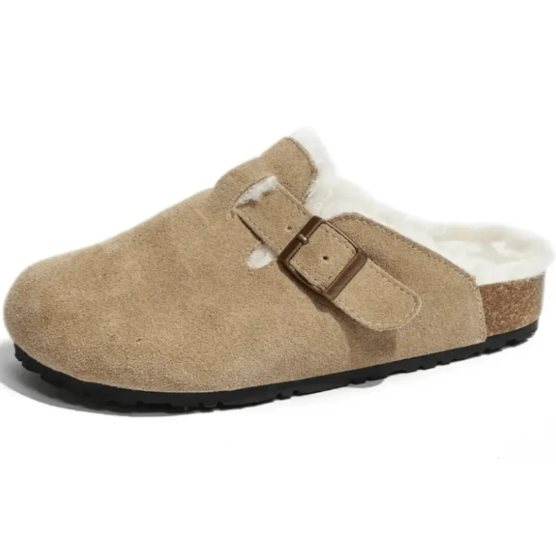 Sabots fourr��s su��d�� plateforme - Confort hivernal sophistiqu�� - MAX FOR ME