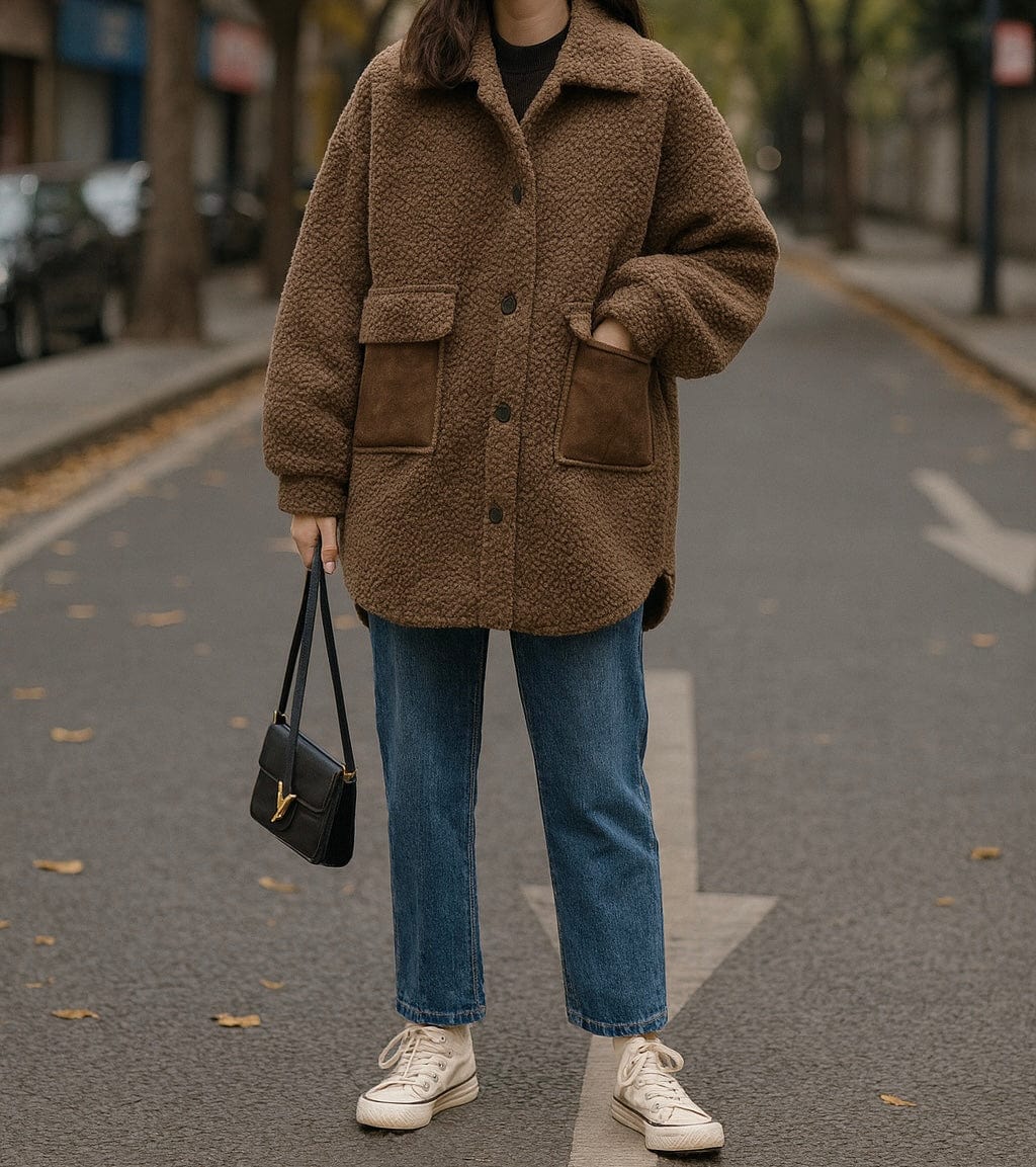 Manteau fausse fourrure oversize chic style hivernal - chaleur luxueuse - MAX FOR ME